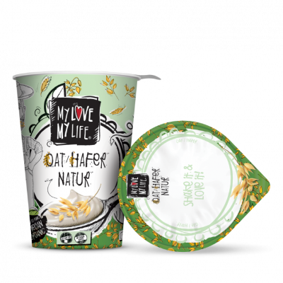 alternativa allo yogurt a base d'avena s. zucchero (400gr)